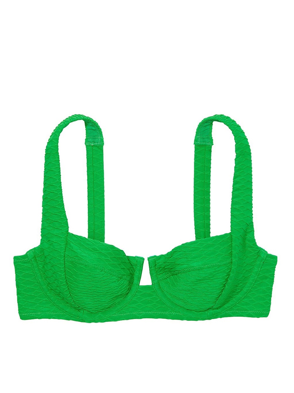 Victoria’s Secret Swim Full Coverage Underwire Bikini Top Jade Green 32B NWT